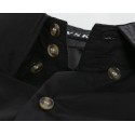 Black Social Shirt Retail Male Slim Fit Striped Party Club