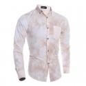 Social Slim Slim Style Men's Shirt Blue Calro Moda Summer