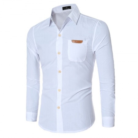 camisa branca masculina social slim