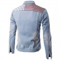 Camisa Jeans Lavado Masculina Jaqueta Casual jeans Slim Fit Manga Longa