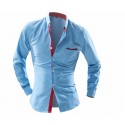 Camisa Branca Slim Social Masculina Manga Longa Festa Elegante