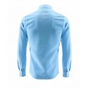 White Slim Social Men's Long Sleeve Elegant Party Shirt