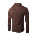 Camisola de Zíper Inverno Blusa Masculina Jaqueta Elegante Moletom