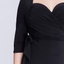 Vestido Plus Size Feminino Preto Elegante Festa Extra Grande GG