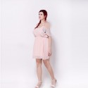 Plus Size Women's Casual Dress Plus Size Pink Princess Lightweight Bustie