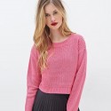 Women's Winter Thong Blouse Thick Long Sleeves Knit