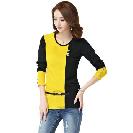 Women's Casual Long Sleeve Casual Work Blouse Two Colors