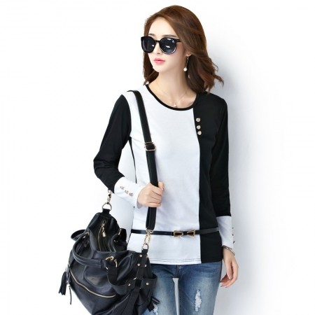 Women's Casual Long Sleeve Casual Work Blouse Two Colors