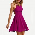 Vestido Delicado Roxo Fofo Casual Princesa Bonita Desalinhado