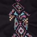 Women's Country Black Mexican Dress Use with Bare Scallop