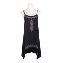 Women's Country Black Mexican Dress Use with Bare Scallop