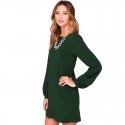 Midi Long Sleeve Imperial Casual Elegant Working Dress