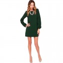 Midi Long Sleeve Imperial Casual Elegant Working Dress