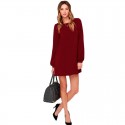 Midi Long Sleeve Imperial Casual Elegant Working Dress