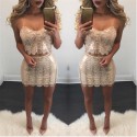 Dress Blouse and Skirt Glamor Party bodycon Female End of Year Party