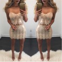 Dress Blouse and Skirt Glamor Party bodycon Female End of Year Party