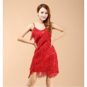 Vestido de Carnaval Feminino Fios Lantejoula Flapper Vintage Dança