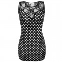 Dress Casual Short Polka Dots Elegant with neckline Income