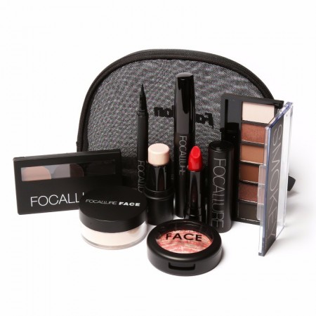 Complete Set of Makeup Kit with 8 items Included and Bag