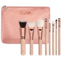 Zoeva Basic Makeup Brush Kit with 8 Items and Free Bag