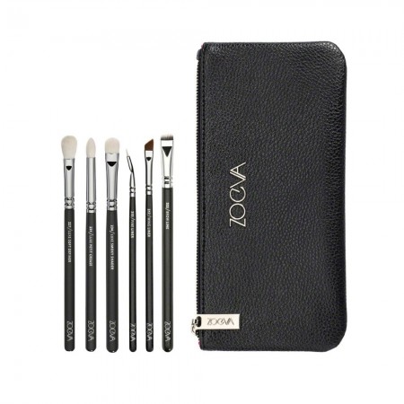 Kit Basic Makeup Kit with 6 Fine Brushes Eyes and Eyebrows