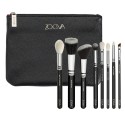 Soft Makeup Brush Set with 8 Brushes and Case