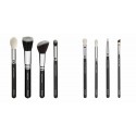 Soft Makeup Brush Set with 8 Brushes and Case