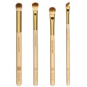 Kit 8 Gold Makeup Brushes Kit Set Kit and Bag