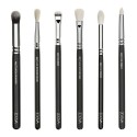 Kit 12 Brushes Thin Small Black Makeup Set Free Zoeva