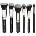 Kit 6 Brushes Thick Makeup Soft Black Blush Zoeva Free Bag