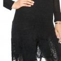 Women's Sweater In Black Lace