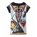 SWAG Women's Long T-Shirt Tunica Egyptian Geometrica