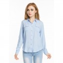 Camisa Social Feminina Manga Longa Escritorio Casual de Trabalho