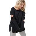 Women's Black Emo Style Blouse