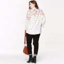 Floral Casual Plus Size Women's Shirt