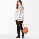 Floral Casual Plus Size Women's Shirt