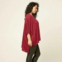 Women's Red 3/4 Sleeve Top Plus Size Large Plus Size Casual