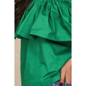 Women's Blouse Bohemia Beach Fashion Shoulder Dropped With Babado Various Colors