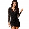 Dress Vintage Black Short in Income Elegant Party