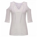 Women's Blouse Neckline with Bow Ties Casual Casual Basic
