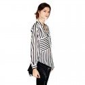 Social Shirt Striped Work Blouse Executive Desk