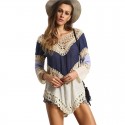 Fashion Beach May Female in Crochet Tankini Handmade Summer Blouse