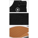 Sapatênis Masculino Cano Alto Estilo Bota Solado Branco All Star Preto