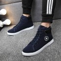 Sapatênis Masculino Cano Alto Estilo Bota Solado Branco All Star Preto