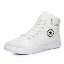 Sapatênis Masculino Cano Alto Estilo Bota Solado Branco All Star Preto