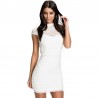 Dress Slim Fit White Mini on Income Style Bride