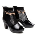 Women's Boots Black Boots Medium Grosso Party Club and Ballad