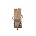 Women's Ankle Boot Brown Boot with Clamp and Lanyard