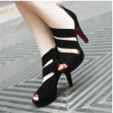 Footwear High Heels Thin Female Black Modern Design Elegant Social