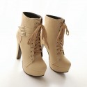 Women's Boots Couture Cowgirl Platform Leather and High Heels
